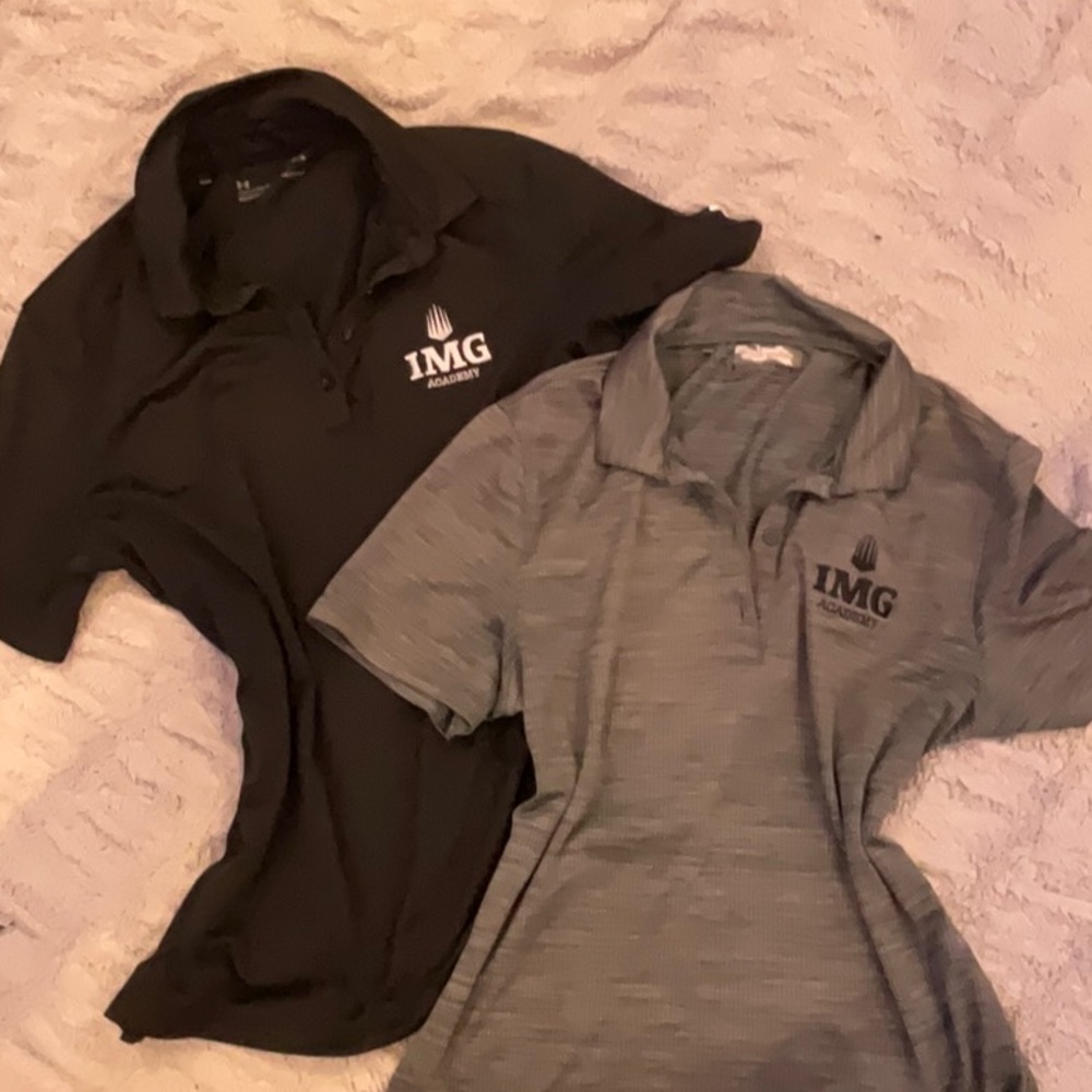 EXCLUSIVE BUNDLE - IMG ACADEMY Black and Charcoal Polo